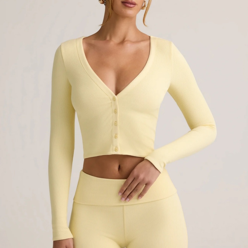 Oh Polly Butter Yellow Cardigan